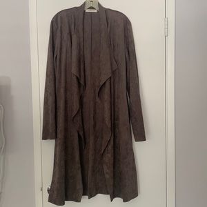 Mustard Seed Ultra Suede Brown Jacket. Size L. NWOT.